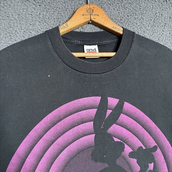 VTG 90s Bugs Bunny Shadow Shirt Mens XL Looney Tunes Made In USA Distressed Fade - Picture 6 of 14